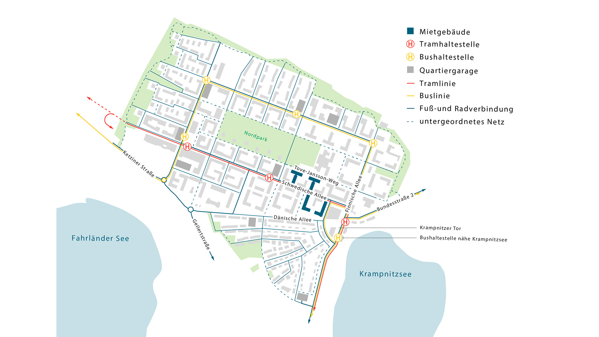 Kartenausschnitt mit der Lage der Wohnungen und den Straßennamen Kartenausschnitt mit der Lage der Wohnungen und den Straßennamen