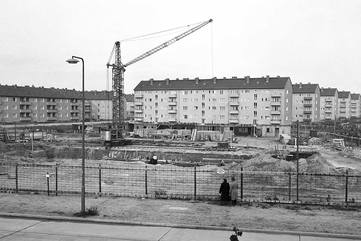 Ansicht der Baustelle auf dem Ziekowkiez