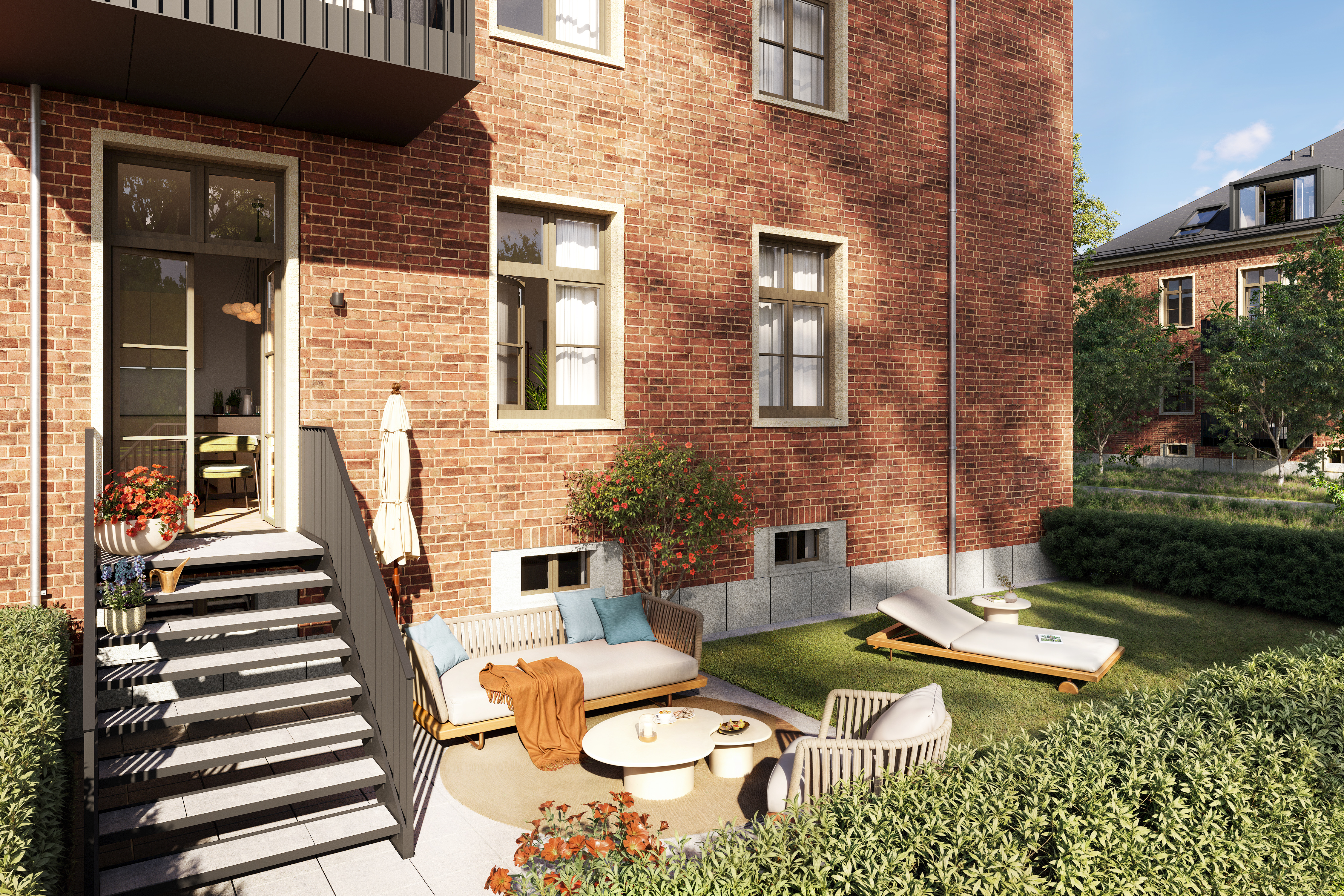 Quartier Lillestad Visualisierung Außenansicht