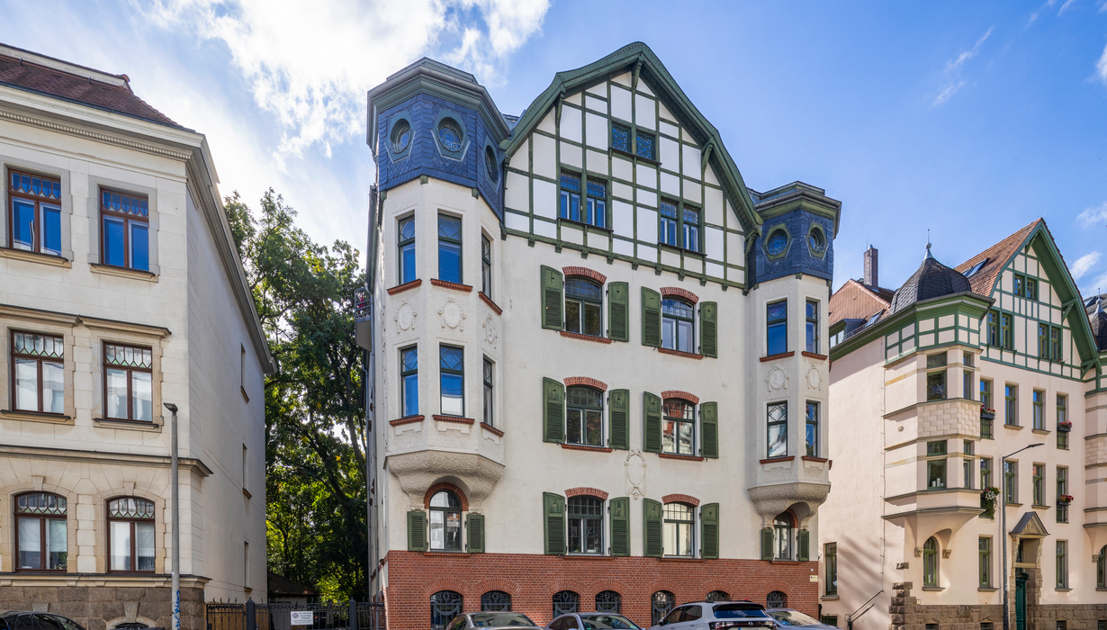 Historisches Gebäude von Vonovia in Leipzig