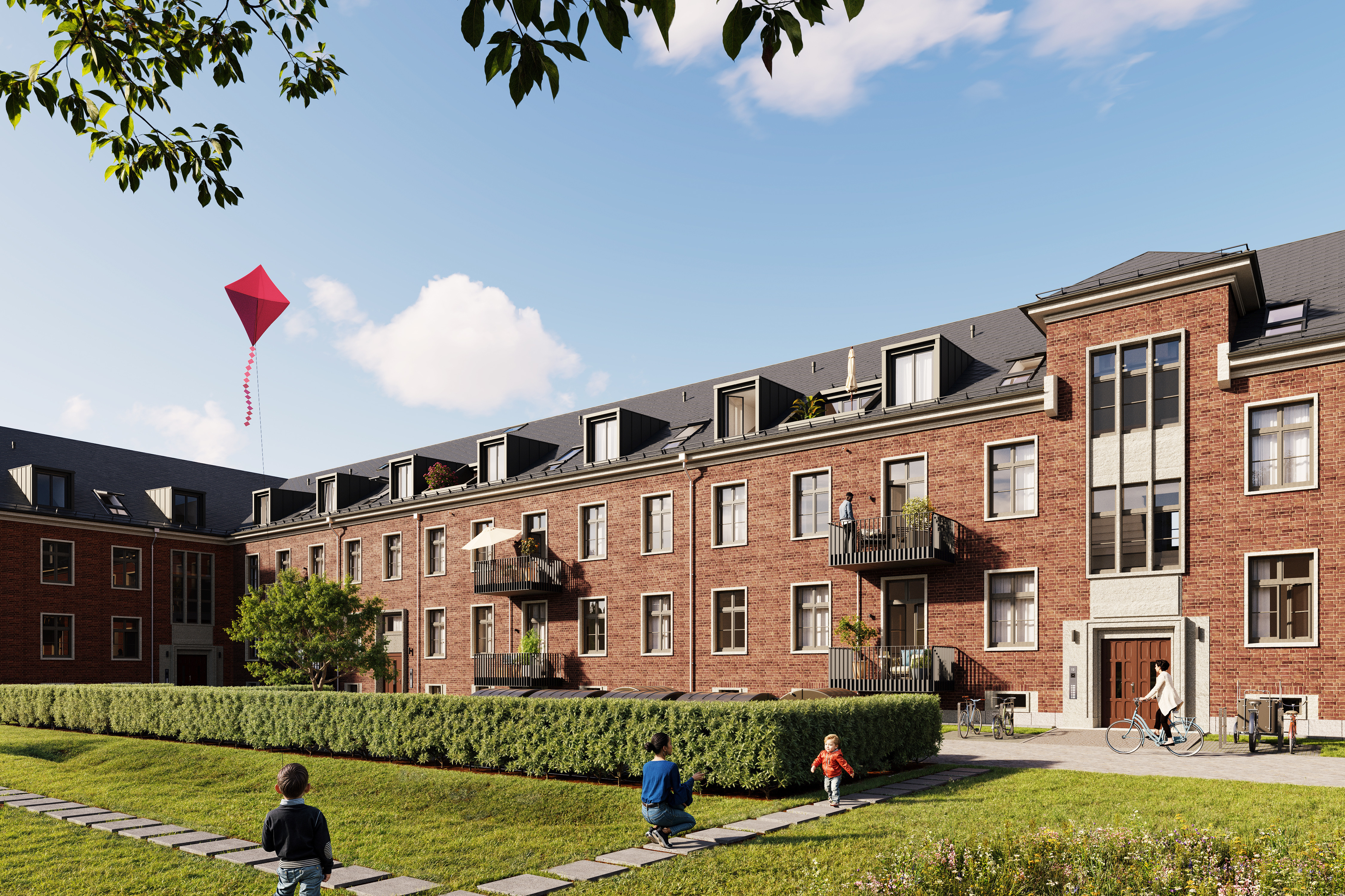 Quartier Lillestad Visualisierung Außenansicht